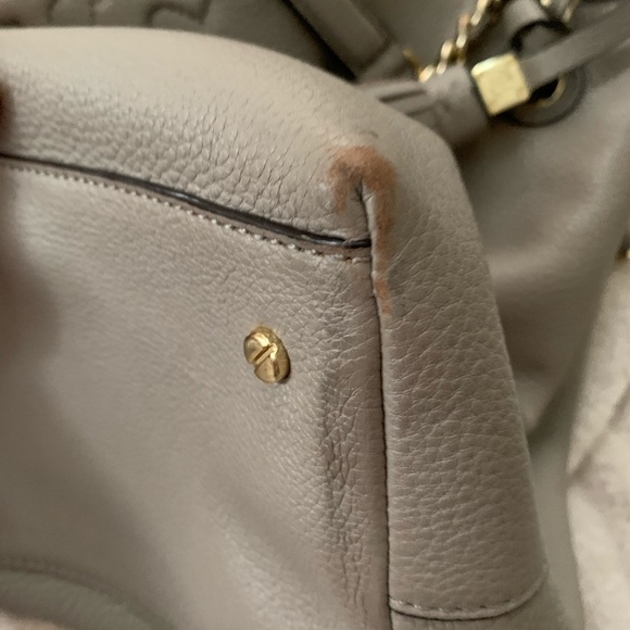 Beautiful Gray Soft Leather Tory Burch Purse - Picture 10 of 14